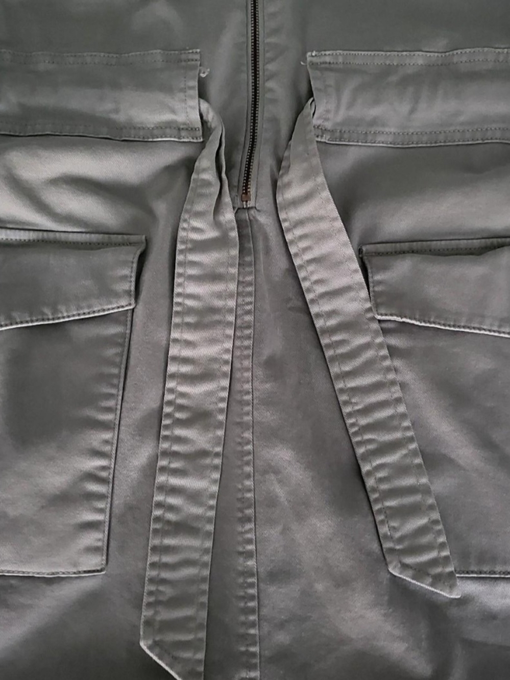 J. Crew Light Olive Utility Jacket Dress - Picture 6 of 8